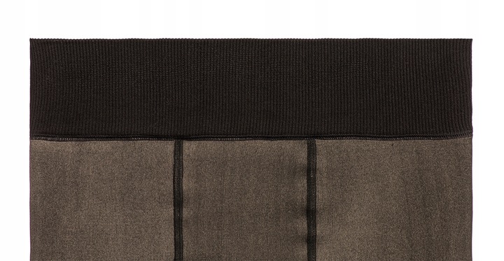 Ciepłe zimowe grube rajstopy termiczne ocieplane z futerkiem 500 den r L/XL