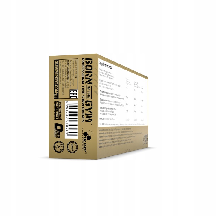 OLIMP GOLD OMEGA 3 SPORT EDITION 120k WITAMINY KWASY TŁUSZCZOWE EPA DHA