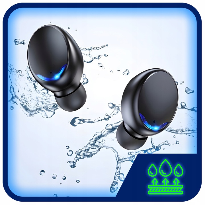 SŁUCHAWKI BEZPRZEWODOWE BLUETOOTH 5.1 F9 - PRO MODEL 2023 TWS + POWERBANK
