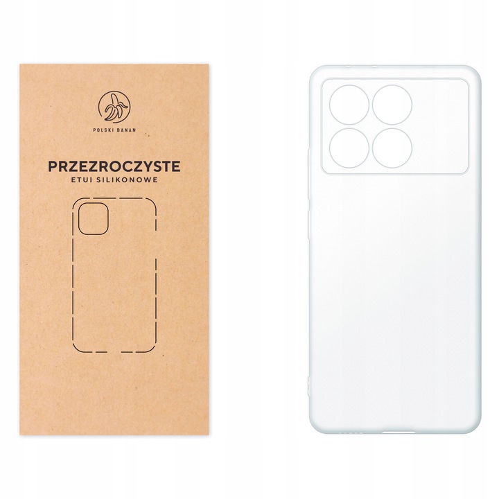 Etui silikonowe Przezroczyste do Xiaomi POCO X6 Pro