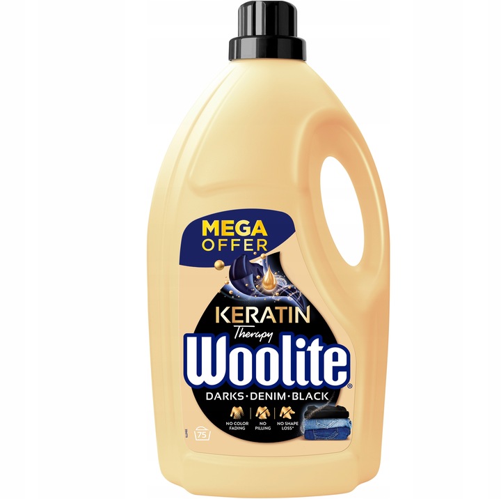 WOOLITE CZERŃ CIEMNE KOLORY PŁYN DO PRANIA 4,5L