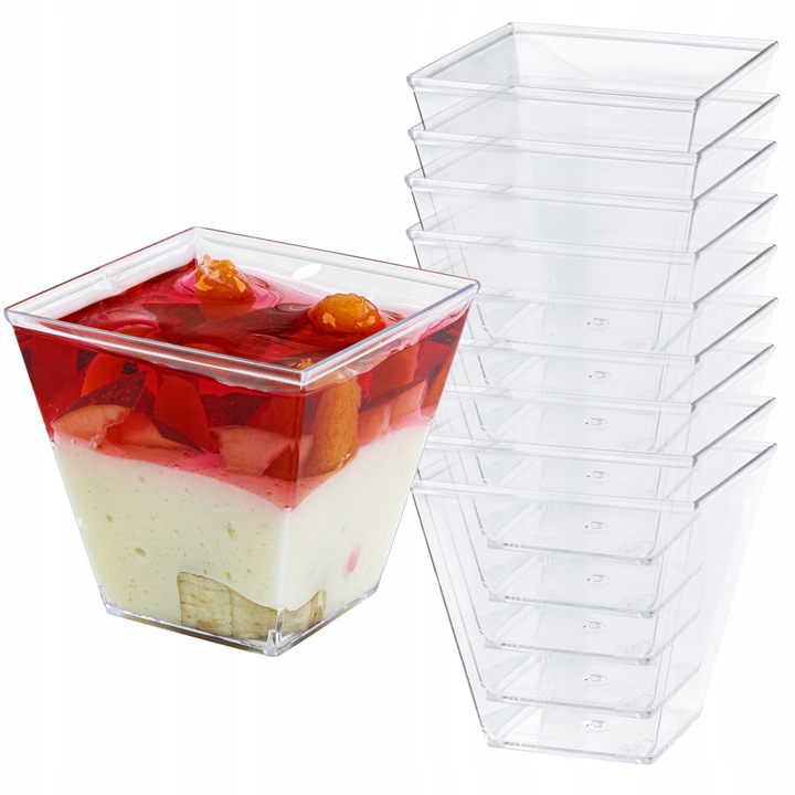 PUCHARKI DESEROWE PUCHAREK NA DESER PRZEKĄSKI 120ml 50 sztuk +
