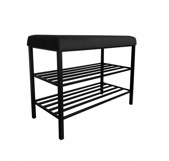 Szafka SMART na buty Regał Półka stelaż czarny MG19 z siedziskiem