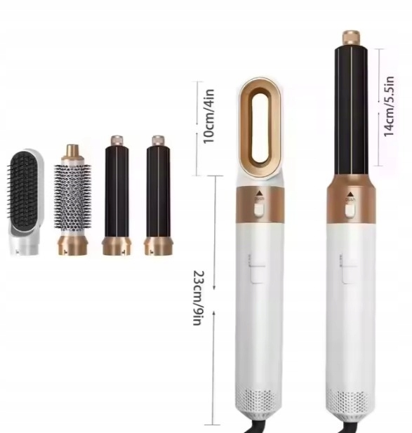 SUSZARKA LOKÓWKA WIELOFUNKCYJNA 5W1 ZESTAW SUSZENIE PROSTOWANIE KOLORY