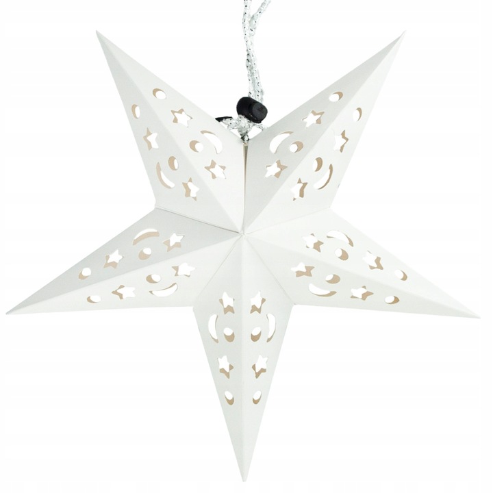 GWIAZDA 3D SKŁADANA ŚWIĄTECZNA WITRAŻ PAPIEROWA