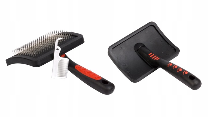 PUDLÓWKA Szczotka dla psa długowłosego CZARNA