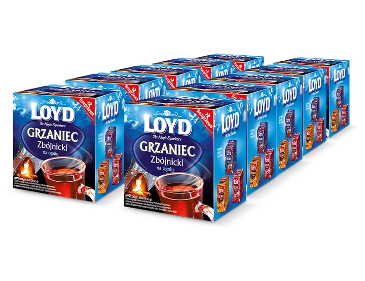 Rozgrzewająca Herbata Zimowa Grzaniec Zbójnicki Bezalkoholowy 10 T. LOYD
