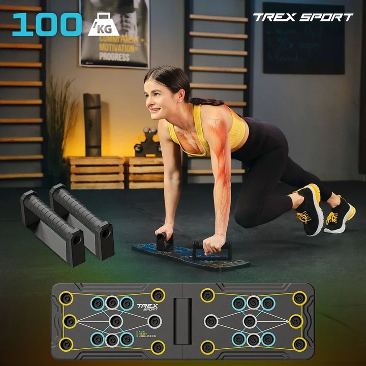 Uchwyty deska wielofunkcyjna do pompek ćwiczeń push up pompki Trex