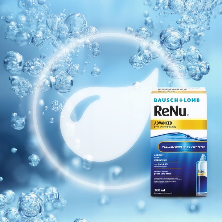 Płyn do soczewek kontaktowych Bausch + Lomb ReNu Advanced 100 ml
