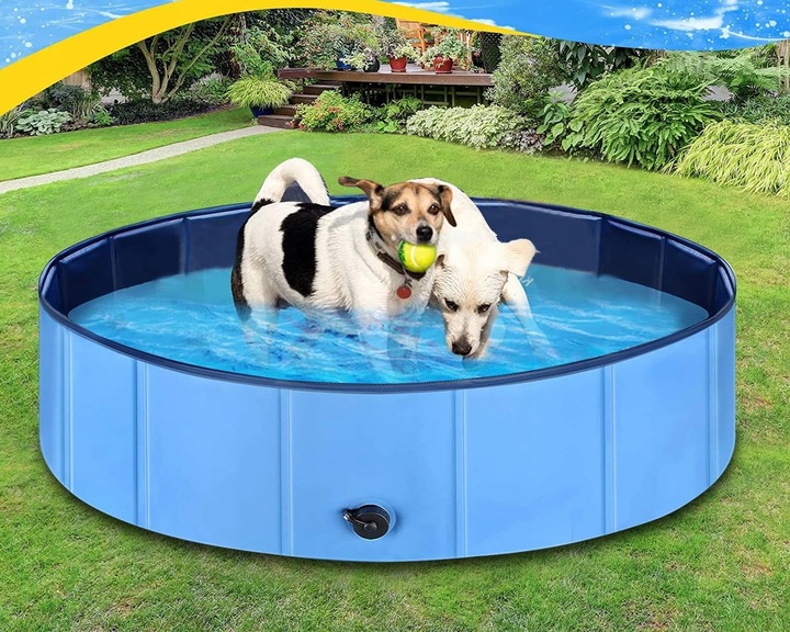 BASEN dla psa składany na lato upał mały 80x30cm