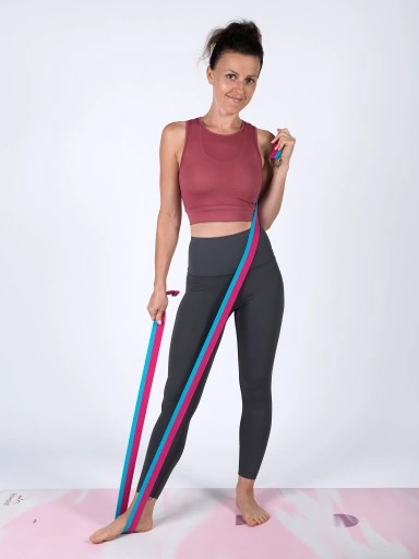 Pasek do jogi klasy Premium, Taśma z Certyfikatem OEKO-TEX, Stal Nierdzewna