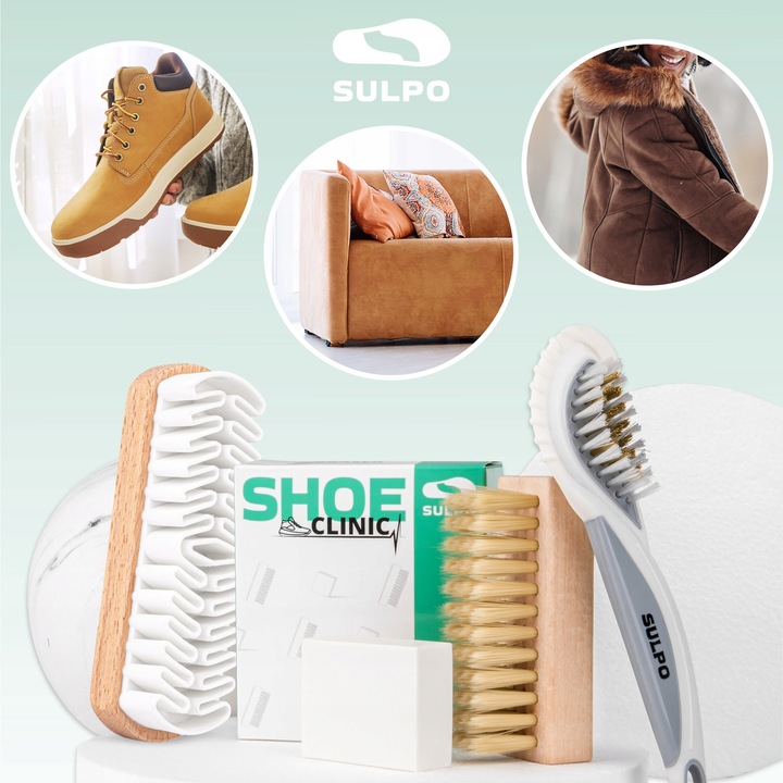 Pielęgnacja Obuwia – Profesjonalny zestaw do zamszu, nubuku i skóry