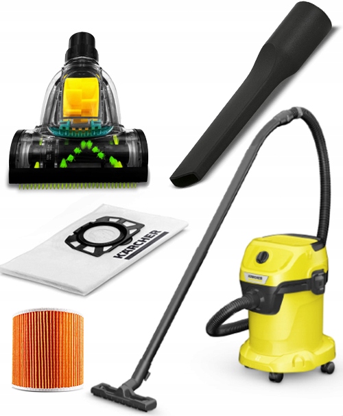 MOCNY ODKURZACZ PRZEMYSŁOWY KARCHER WD3 TURBO XXXL NOWY MODEL NADMUCH