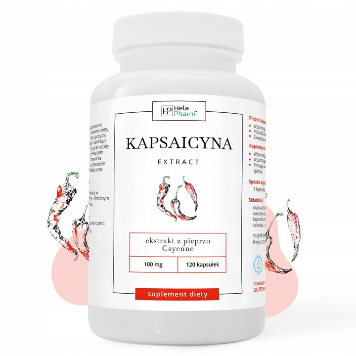 KAPSAICYNA EKSTRAKT 10mg ODCHUDZANIE 120 kaps