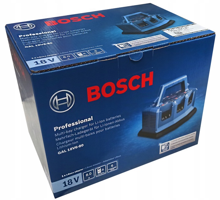 ŁADOWARKA BOSCH 6-stanowisk portów 18V GAL 18V6-80 1600A01U9L