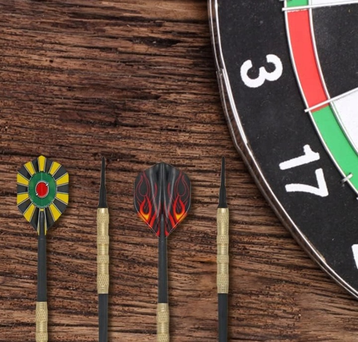 RZUTKI DART ZESTAW 12 RZUTEK LOTEK DO DARTA LOTKI 100 GROTÓW + 42 PIÓRKA