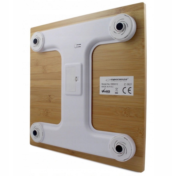 WAGA BAMBUSOWA ELEKTRONICZNA ŁAZIENKOWA do 180 kg LCD CYFROWA CZUJNIKI