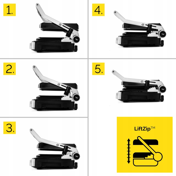 Grill elektryczny Opiekacz do panini Yoer 2000W + Programator czasu i