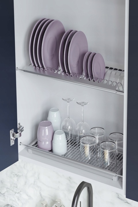 Ociekarka do naczyń Rejs suszarka do szafki 80 cm 2 poziomy stal