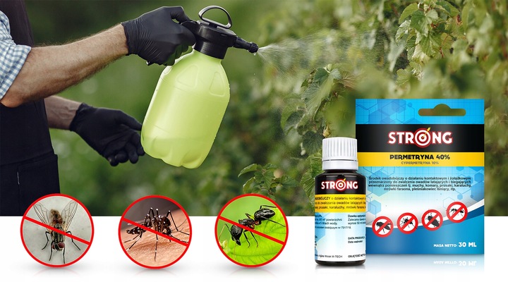 PERMETRYNA 40% OPRYSK ŚRODEK NA KARALUCHY MRÓWKI PLEŚNIAKOWCE FORTECA