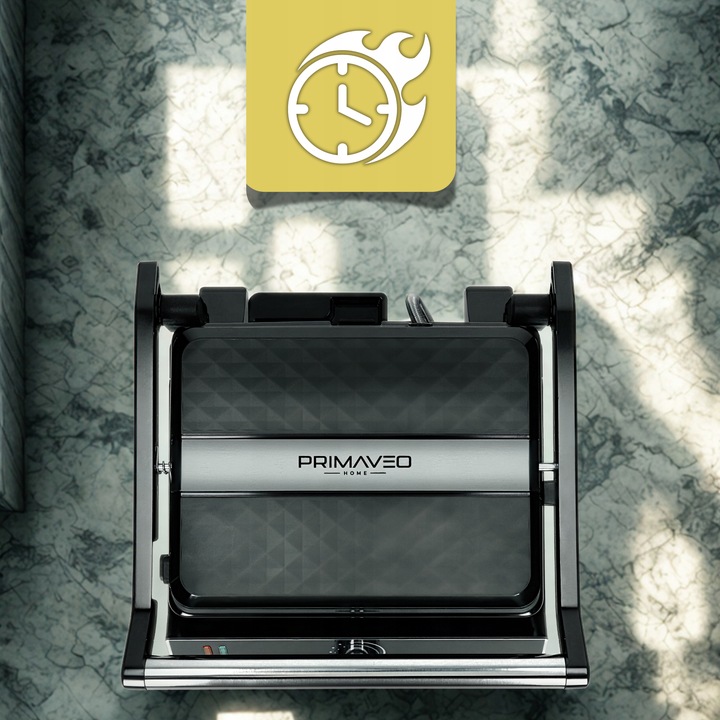 Grill Elektryczny Regulacja Temperatury Powłoka Non-Stick do Zmywarki