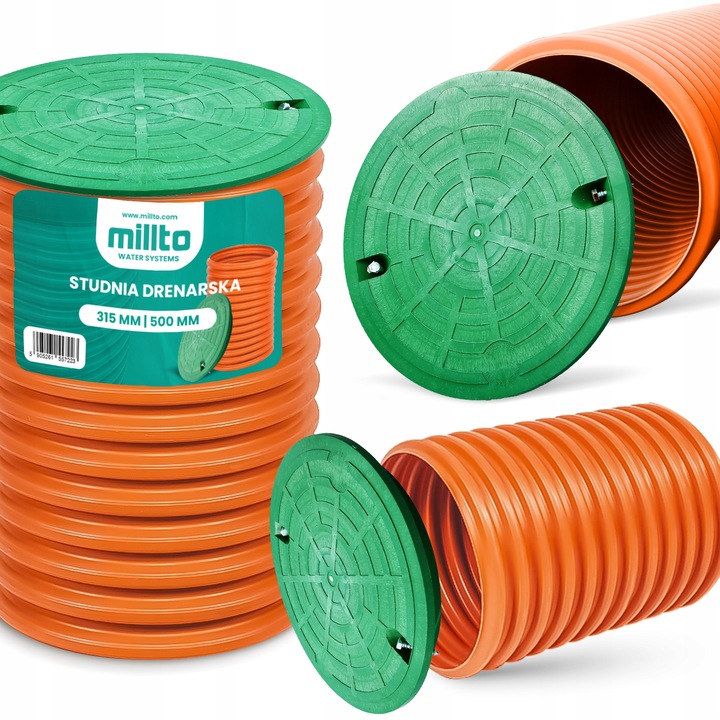 Studnia STUDZIENKA DRENARSKA 315 Kanalizacyjna Rura Karbowana 50 cm