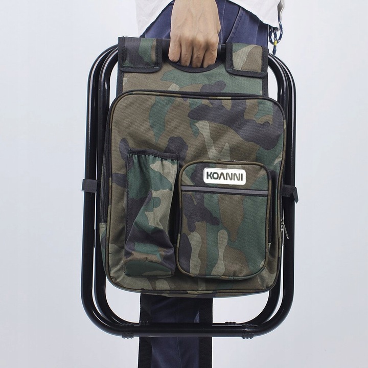 SKŁADANE KRZESEŁKO WĘDKARSKIE PLECAK TERMO i KRZESŁO 2w1