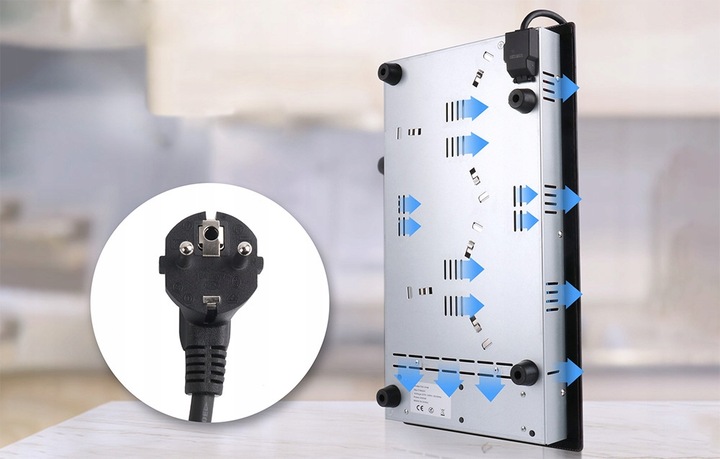 Płyta Ceramiczna Kuchenka Elektryczna Iseasy T2v-01m 2 Strefy Grzewcze