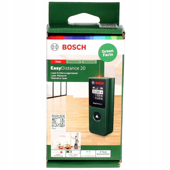 DALMIERZ LASEROWY EASYDISTANCE 20 BOSCH zasięg 20 metrów