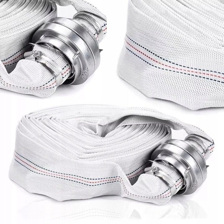 WĄŻ STRAŻACKI DO SZAMBA BRUDNEJ WODY 2 cale 52mm 30m SZYBKOZŁĄCZA DO POMPY