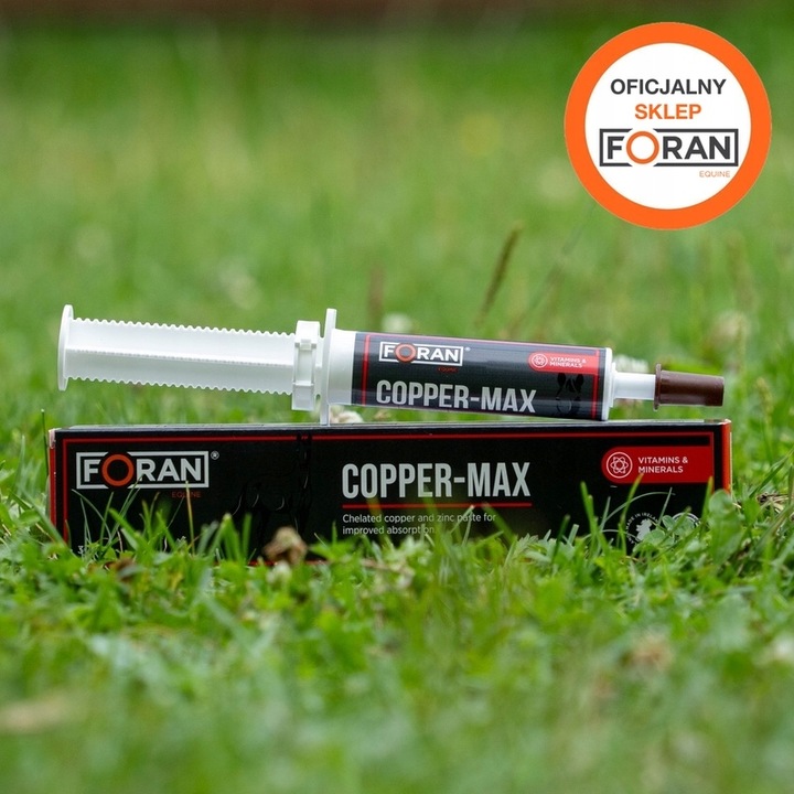 Suplement Foran Copper Max pasta 30g Miedź i cynk dla koni