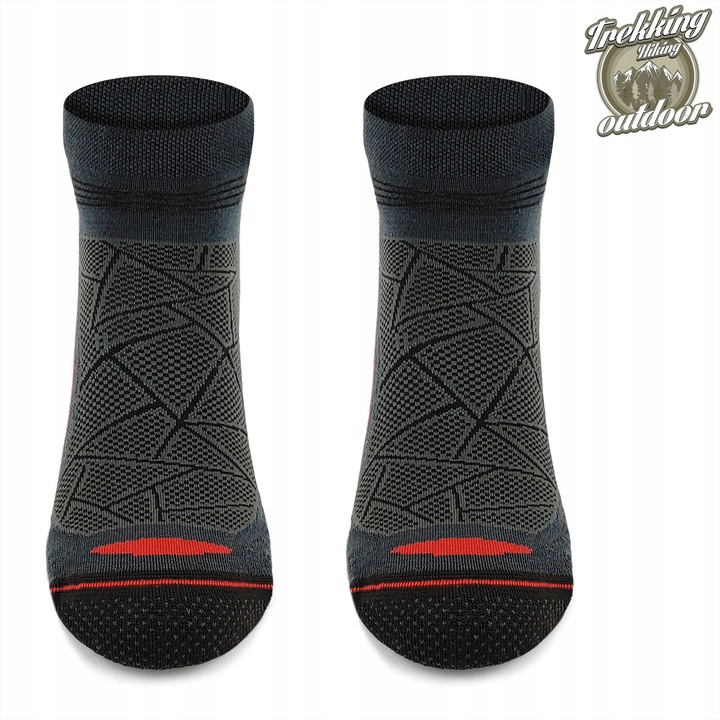 Oddychające skarpetki turystyczne na lato stopki termoaktynwe - 70% merino