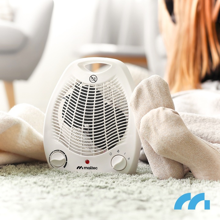 FARELKA TERMOWENTYLATOR GRZEJNIK ELEKTRYCZNY TERMOSTAT 2000W MAŁY