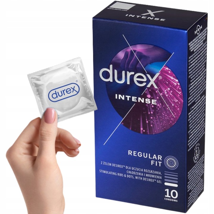 DUREX prezerwatywy INTENSE z żelem stymulującym Potęgujące Orgazm 10