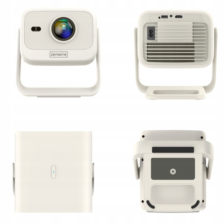 Mini Projektor Przenośny Android WiFi Rzutnik FULL HD 4K Telefon Bluetooth