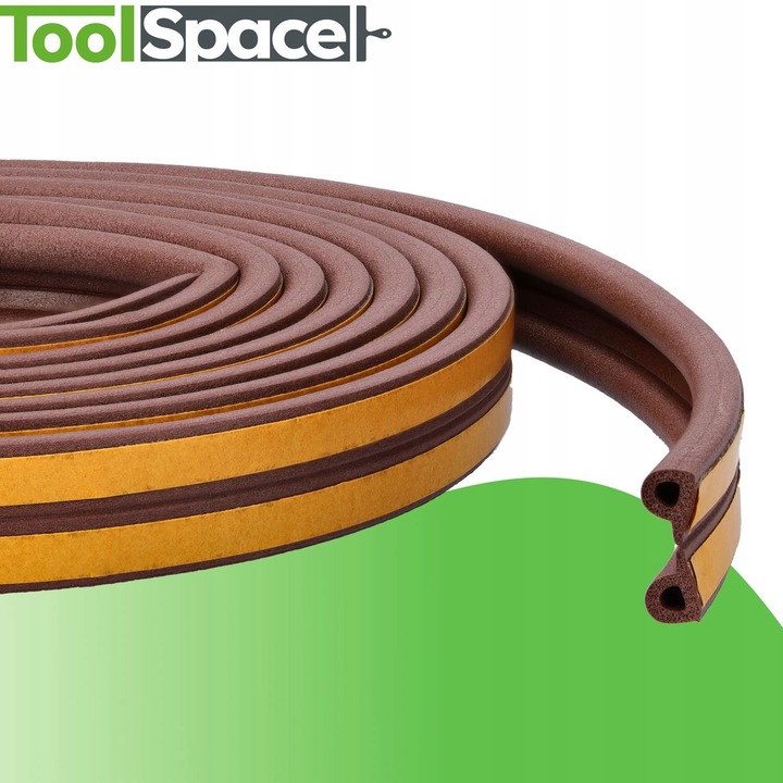 Uszczelka do okien i drzwi profil P 25 mb BRĄZ