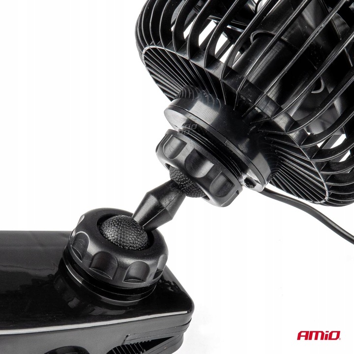 Wentylator samochodowy 4,5" Wiatrak Nawiew do auta Widlaka 24V KLIPS