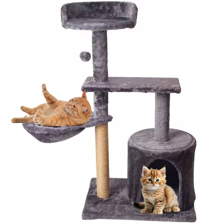 Drapak Dla Kota Duży Wysoki Wieża Legowisko Domek Budka Zabawka Sznurek