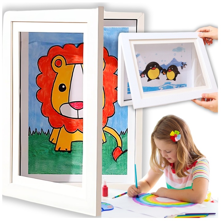 Ramka otwierana artystyczna A4 na rysunki zdjęcia obrazki prezenty