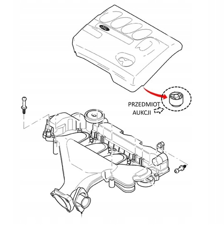 GUMA GNIAZDO MOCOWANIE OSŁONY POKRYWY SILNIKA MK1 MK2 MK3 MK4 2.0 D TDCI *