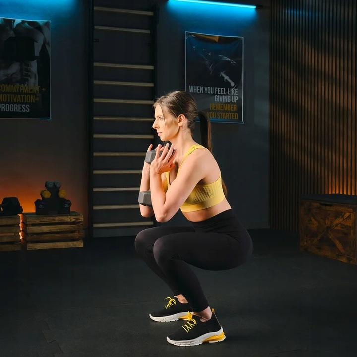 Zestaw 2x7kg hantle żeliwne hantelki ciężarki do ćwiczeń fitness Trex