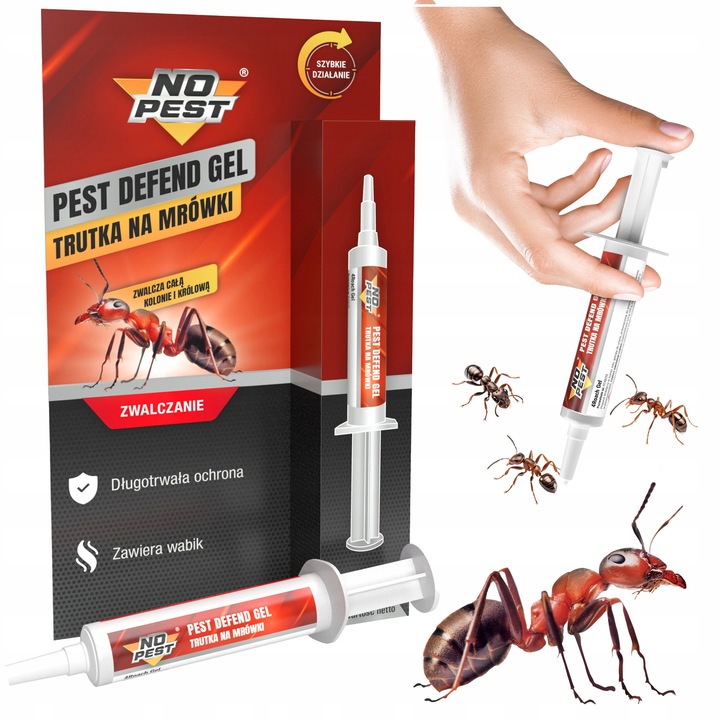 SILNA TRUTKA ŻEL ŚRODEK PREPARAT NA MRÓWKI FARAONA GNIAZDA MRÓWEK NO