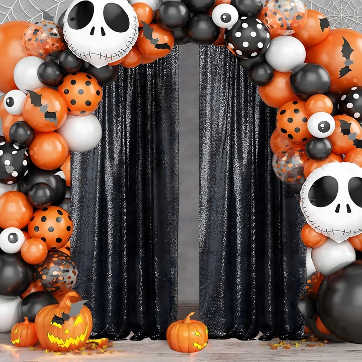 ZESTAW BALONÓW GIRLANDA BALONOWA HALLOWEEN PRZYJĘCIA ZESTAW DEKORACJA 116el