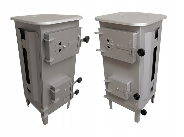 Piec piecyk koza kominek 7cegieł szamotowy ogrzewacz do domu garażu SOLIDNY