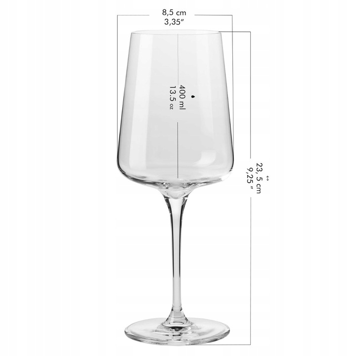 Kieliszki do białego wina INFINITY KROSNO 6x400ml
