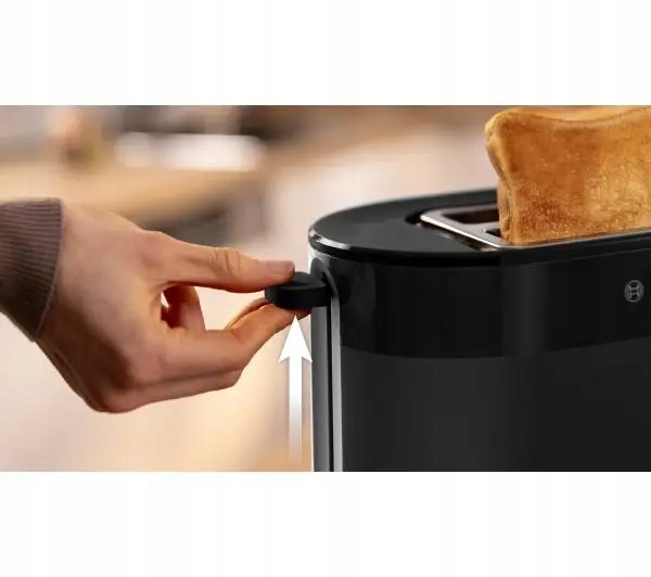 Toster Bosch MyMoment TAT2M123 Ruszt do bułek Rozmrażanie 950W Czarny