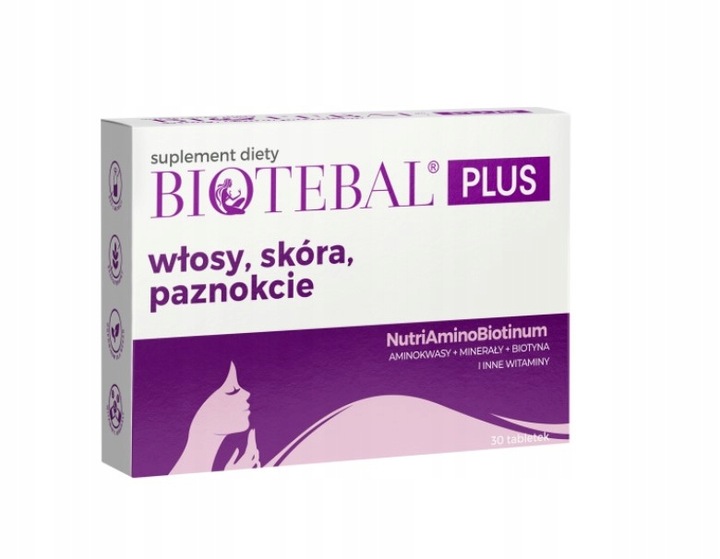 BIOTEBAL PLUS WŁOSY SKÓRA PAZNOKCIE 30 + 10 TABLETEK