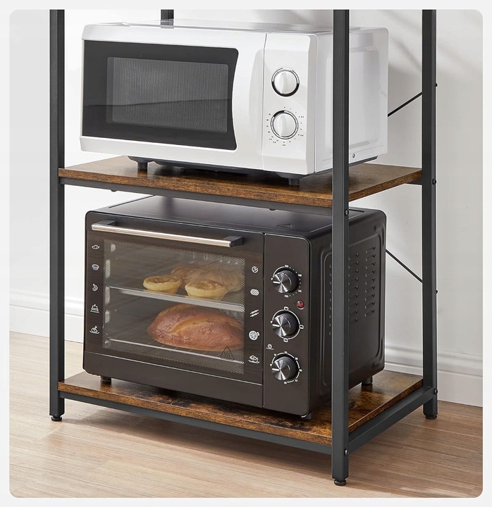 Regał szafka kuchenna 6 POZIOMÓW dąb rustykalny 40 x 60 x 167 vintage