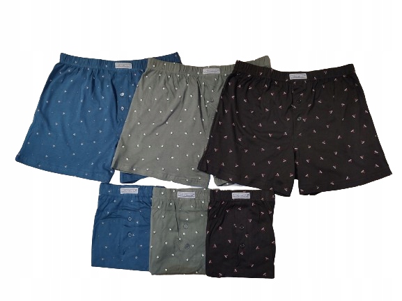 3-PAK BOKSERKI ~ M ~ 100% BAWEŁNA luźne szorty bawełniane SPODENKI