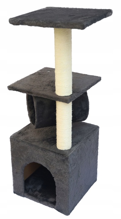 DRAPAK DLA KOTA WIEŻA LEGOWISKO do leżenia DOMEK Budka 4 Poziomy Tuba